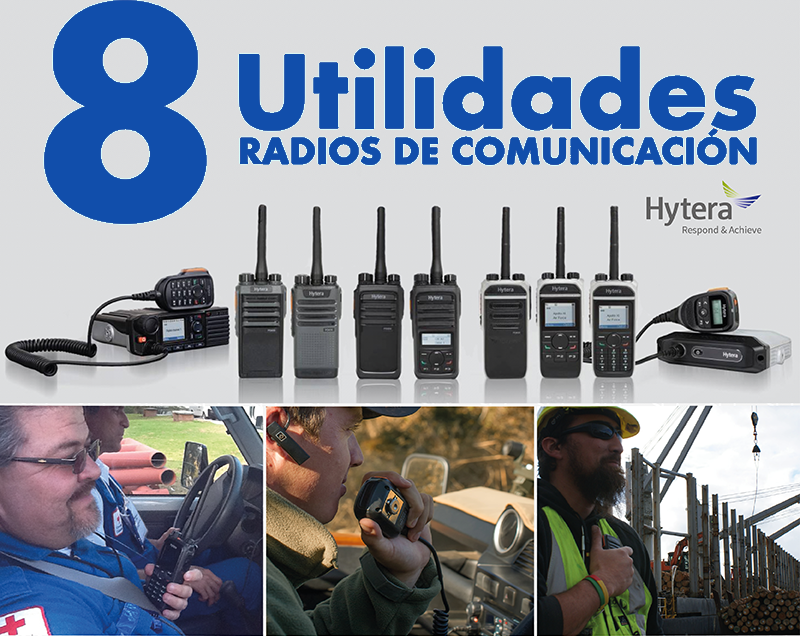 8 Utilidades de los radios de comunicación Hytera